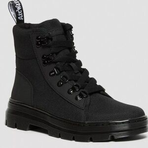 Dr. Martens Combs Poly Boots | Black Lace-Up Combat Style | EU 41 / US 9 Women